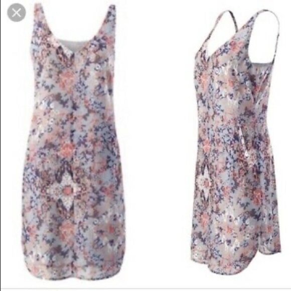 CAbi #5049 Fresco Floral Abstract Sleeveless Shift Dress Womens Size S L… - Picture 2 of 10